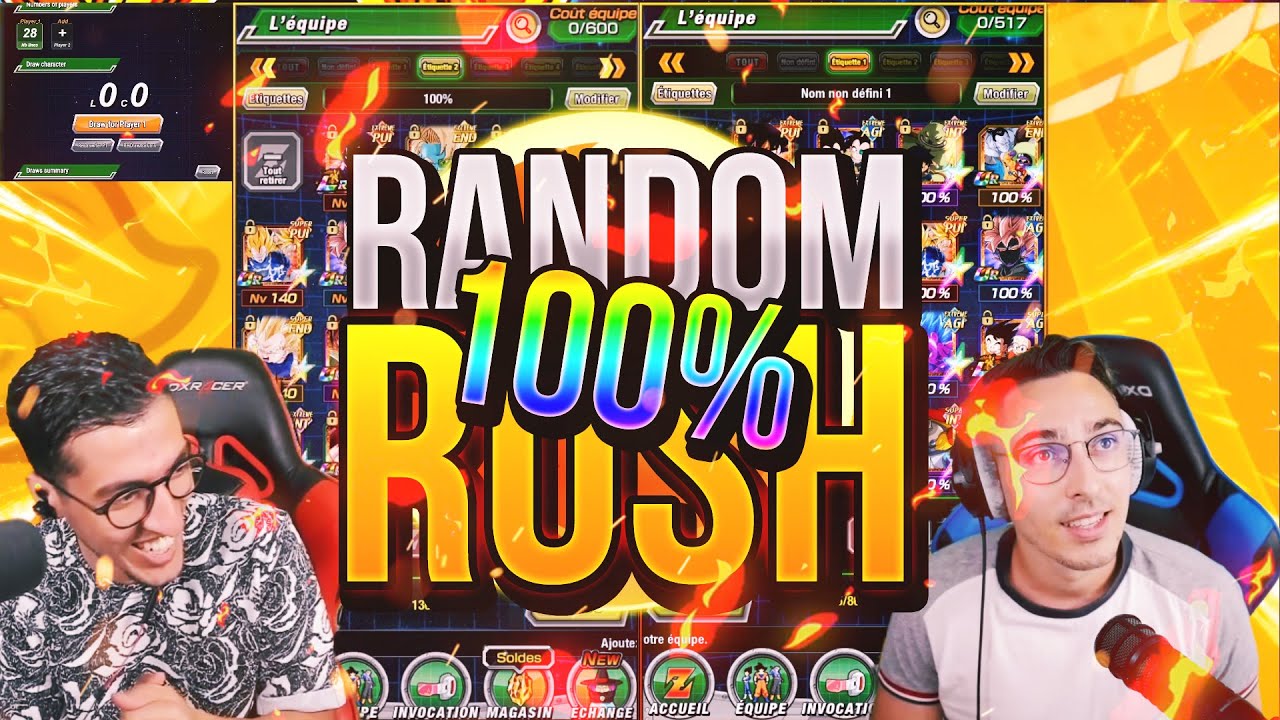 RANDOM RUSH 100% LE RETOUR ! DU JAMAIS VU EN RANDOM RUSH !!! | DBZ DOKKAN BATTLE