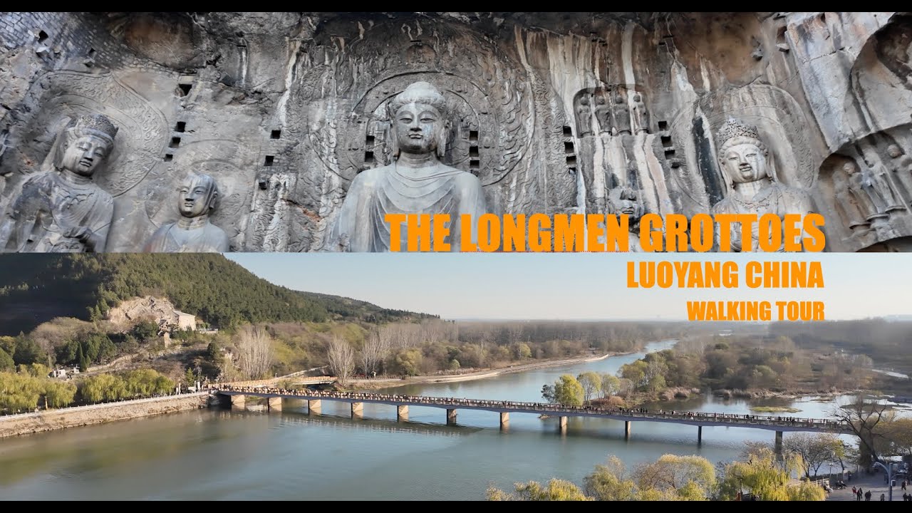 [4k] [Walking Tour] The LONGMEN GROTTOES - Unbelievable 1500 Years Old Buddhist Grottoes
