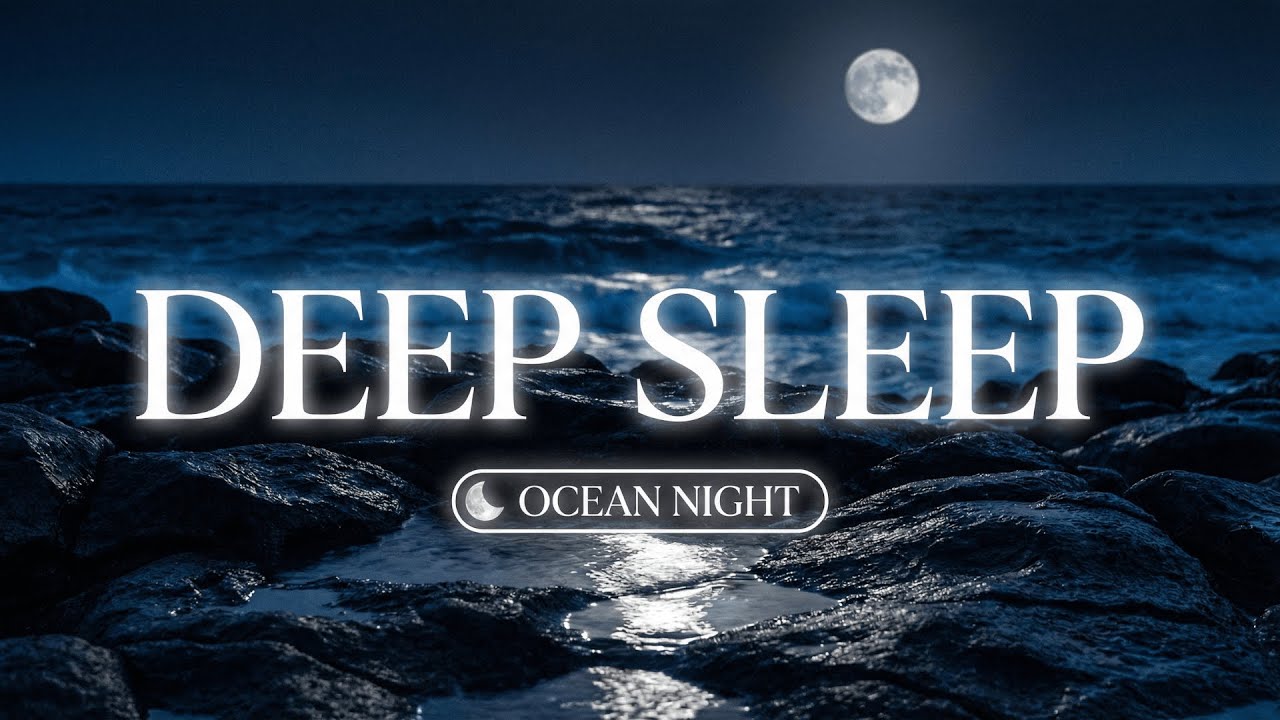 8 HORAS Piano Relaxante e Som de Mar à Noite: Música para Dormir Profundamente e Relaxar