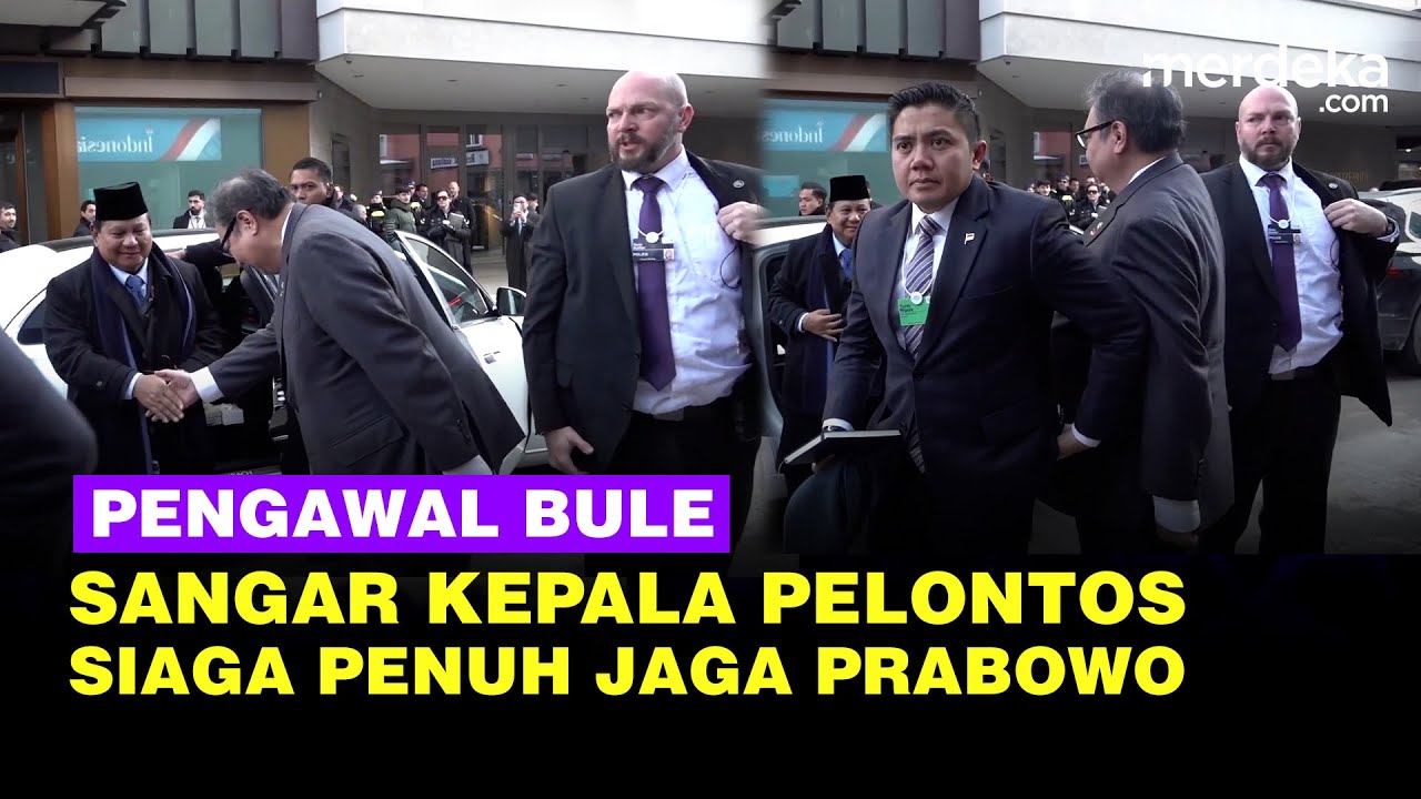 Aksi Sangar Paspampres Bule Kepala Pelontos, Siaga Kawal Prabowo Kunjungan di Davos