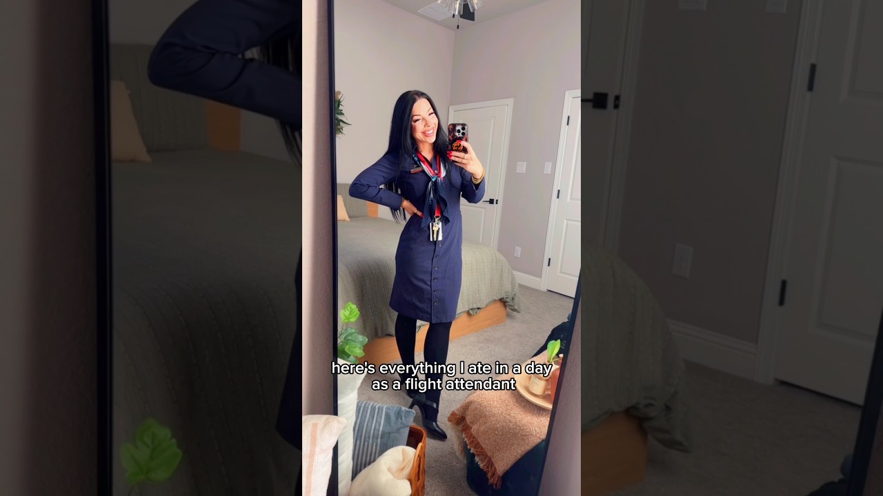 Что я ела за день в качестве бортпроводницы✈️🥦 