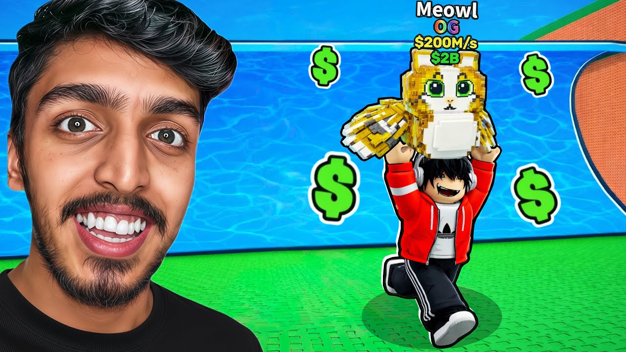 Saving OG Brainrots from Tsunami in ROBLOX..