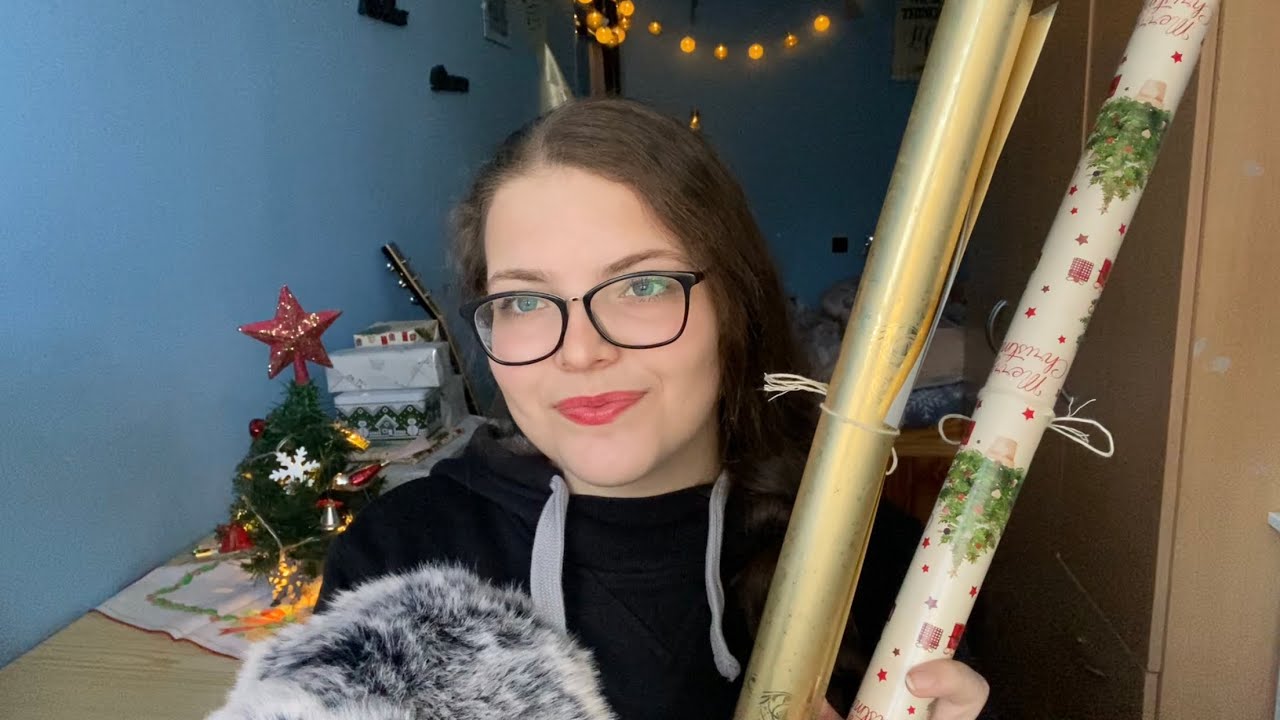 ASMR CZ Balíme dárky | pokec - Vánoce s cizincem | ťukání a další zvuky 🎁