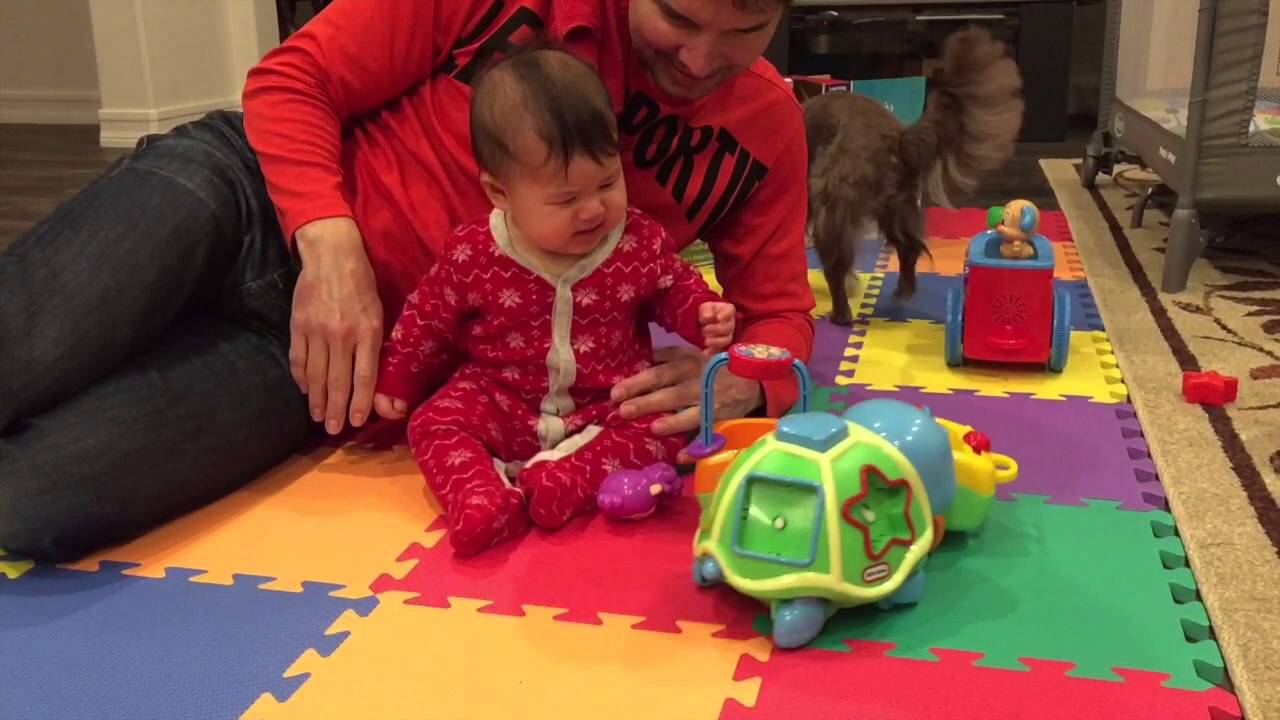 Baby Scared of Toy