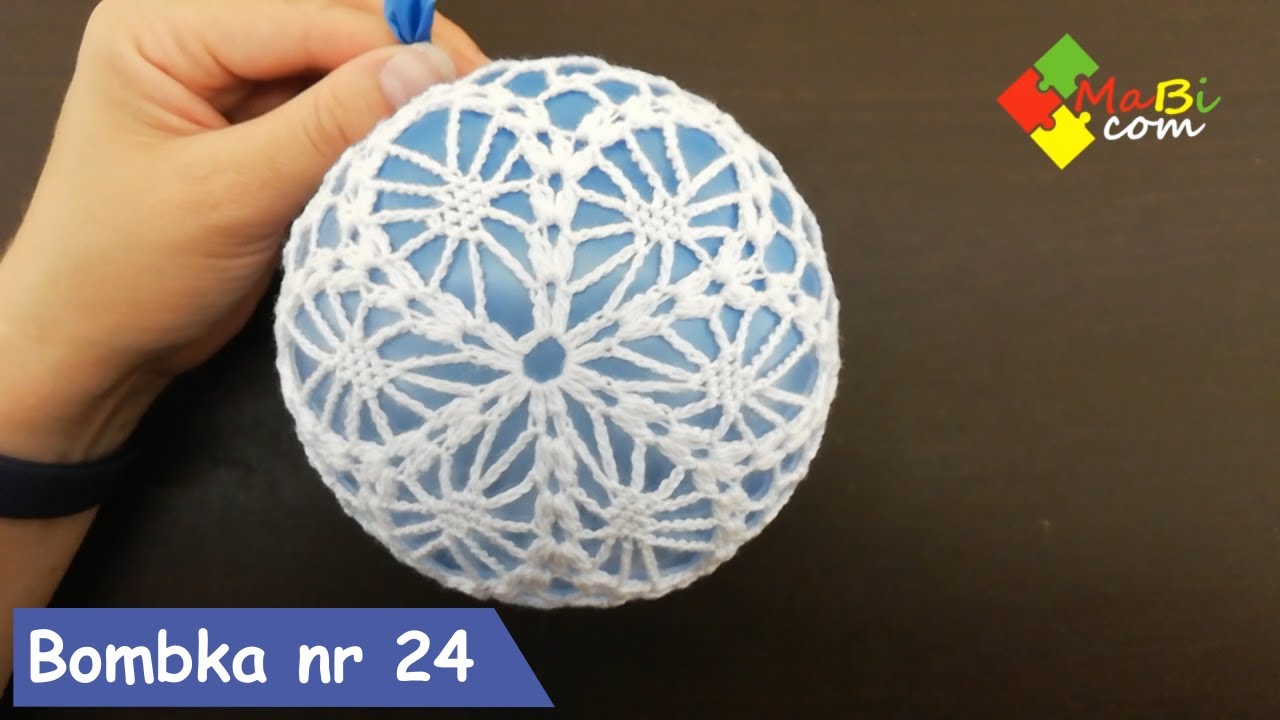 Szydełkowa bombka nr 24/Crochet Christmas ball No 24