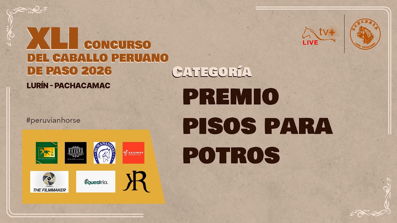 Premio Pisos para Potros del XLI Concurso Lurín 2026