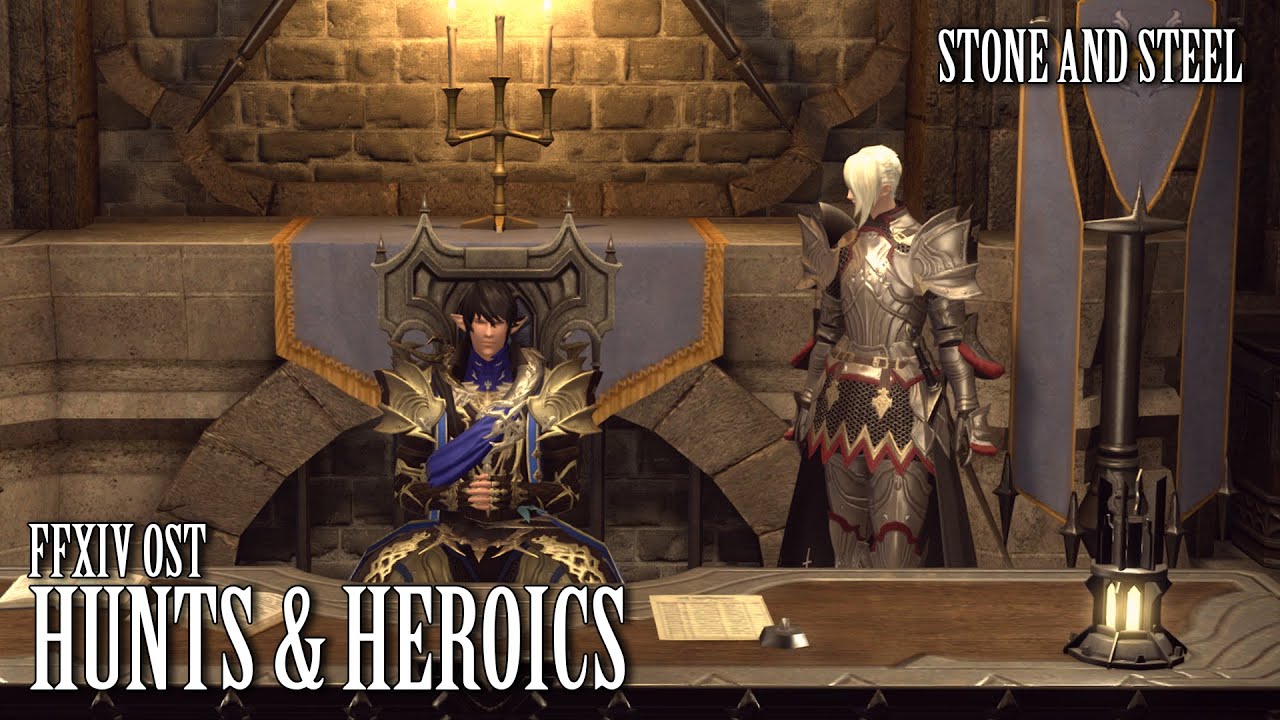 FFXIV OST Heavensward Hunt & Heroic Moments Theme  ( Stone and Steel )