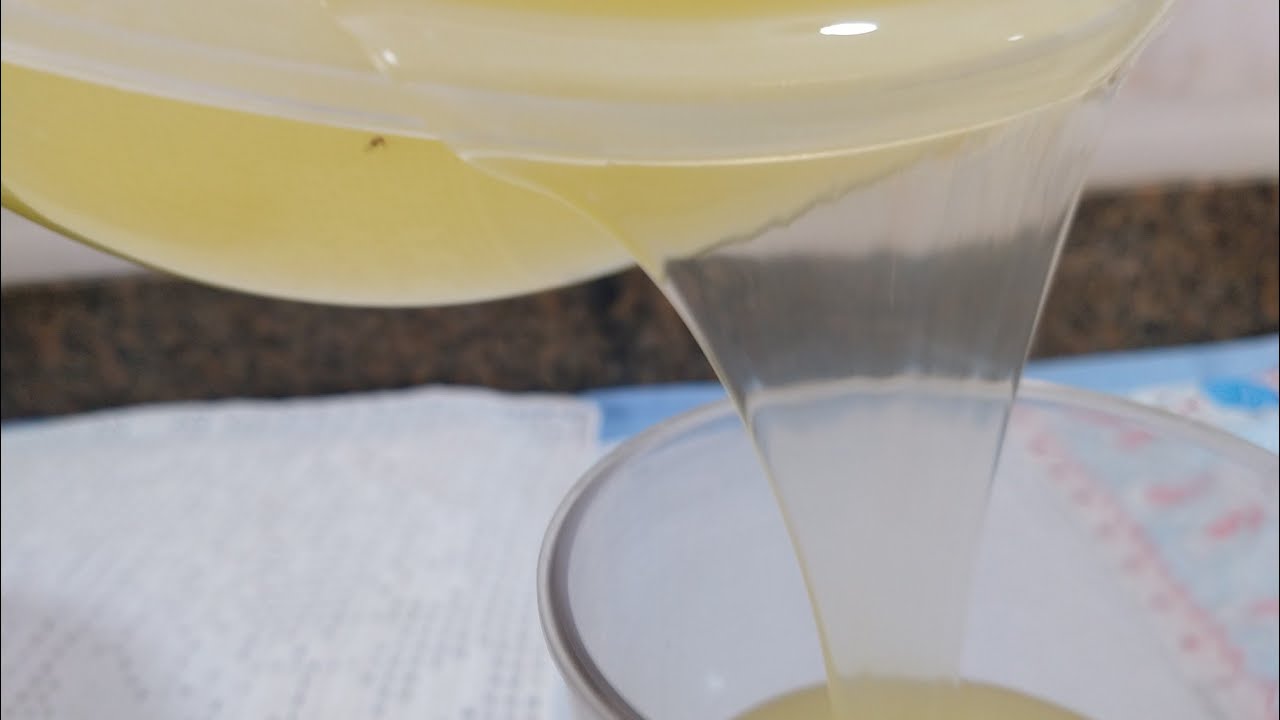 Com 500g de Sabão pastoso você faz 2 litros 1/2 de sabão líquido Gel.