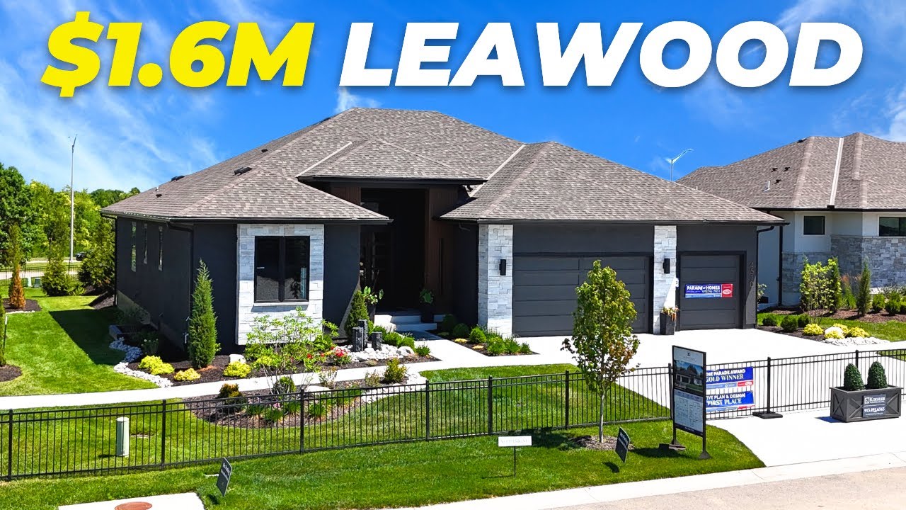 INSIDE A Luxury New Home In Leawood With It's Own MOUNTAIN [Aventino Of Leawood]