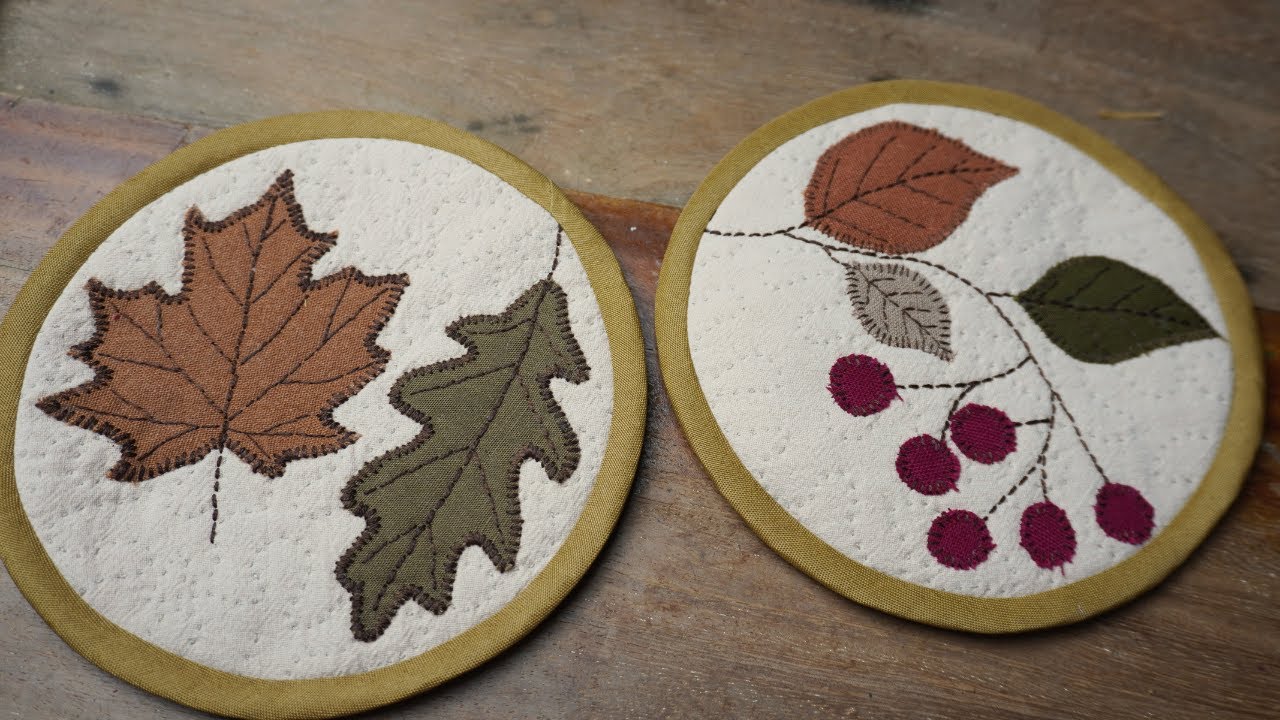 Sewing Autumn Coasters | Handmade from Fabric Scraps