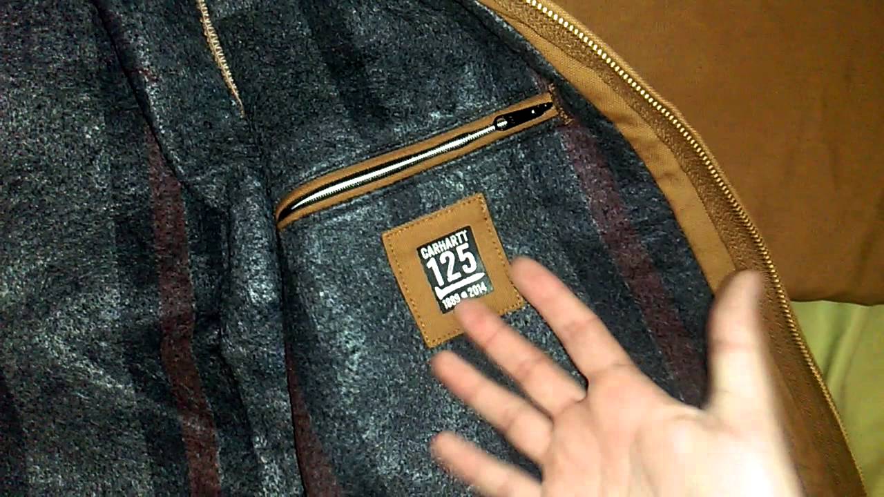 Carhartt Duck Detroit blanket lined jacket