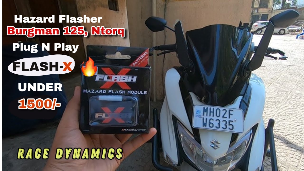 Installing Flash-X In Burgman 125 BS6 | Hazard Flasher | PlugNPlay | For All Bikes/Scooty |#danish