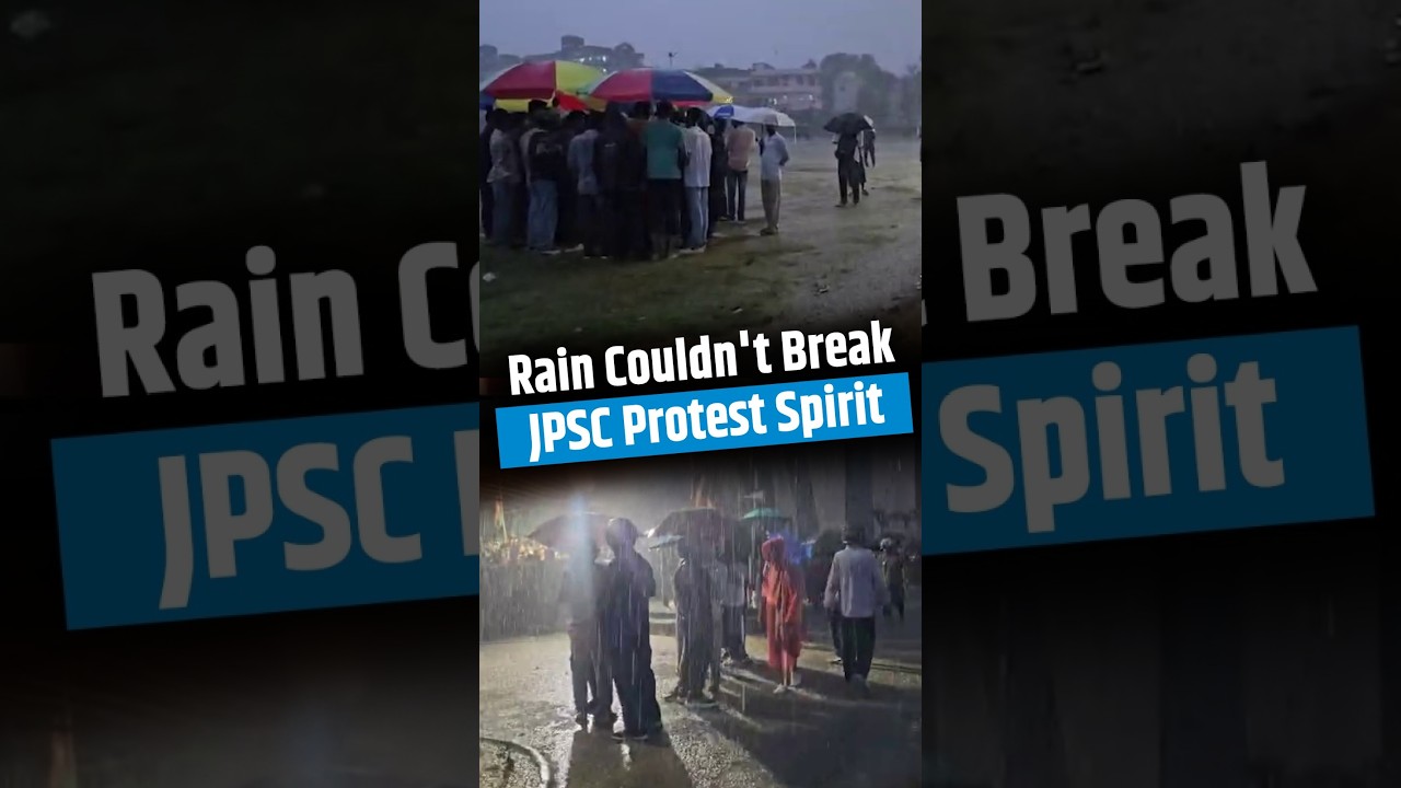 Heavy Rain Can't Stop JPSC Protest in Ranchi | Students Continue Demonstration