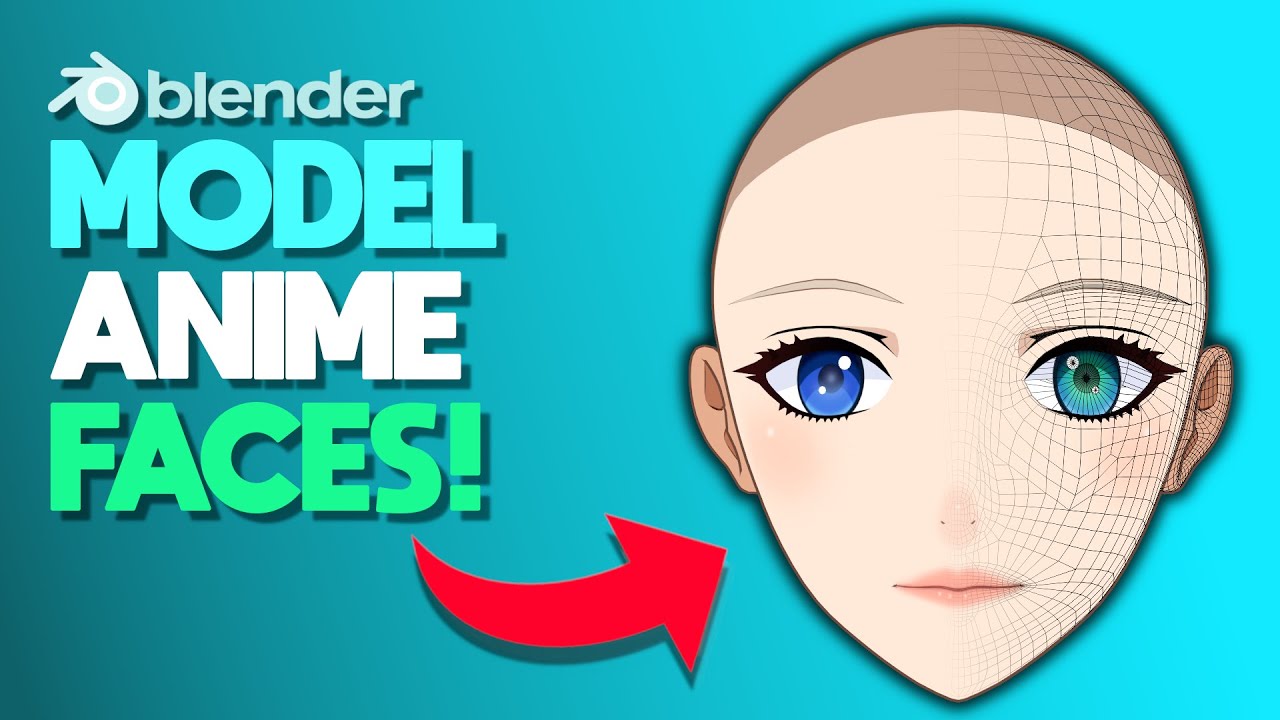 Как моделировать аниме-лица в Blender 3D!