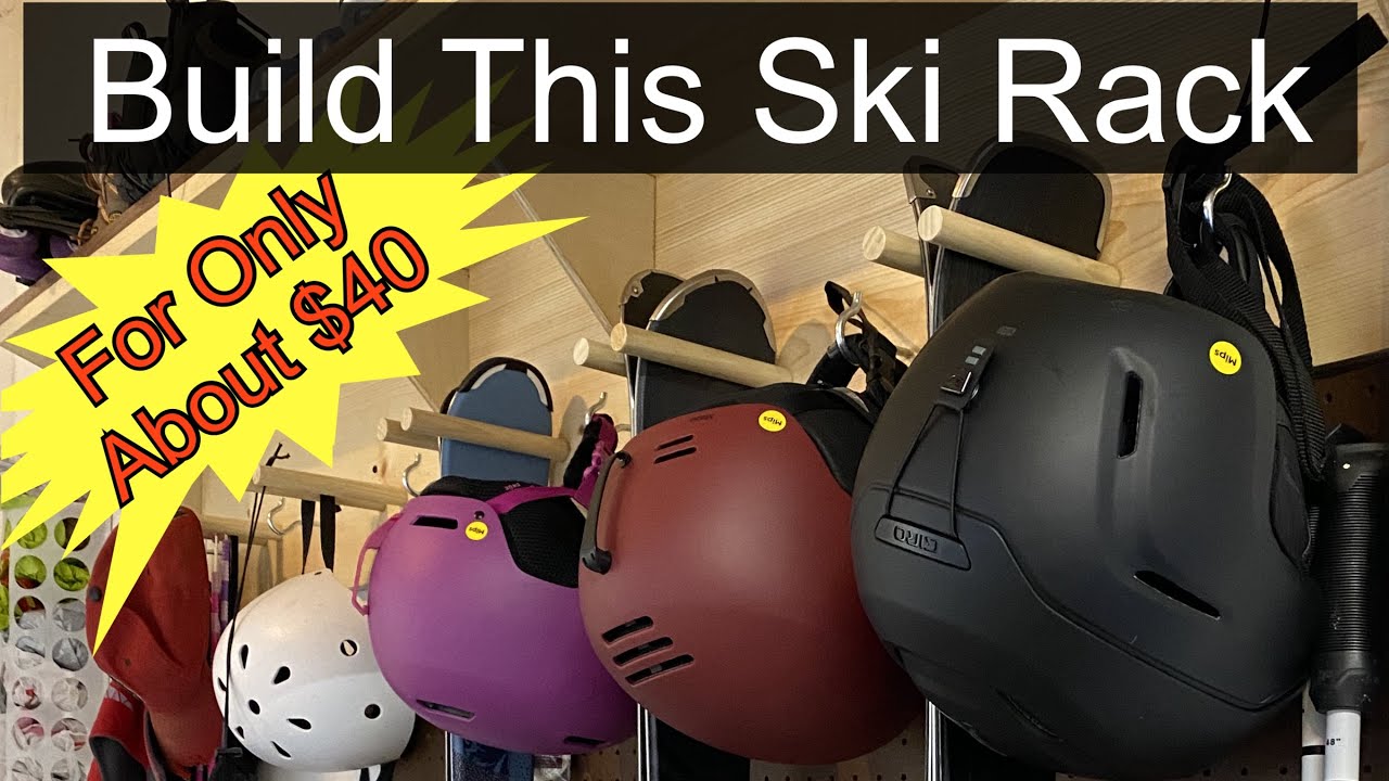 How to make a rack for skis