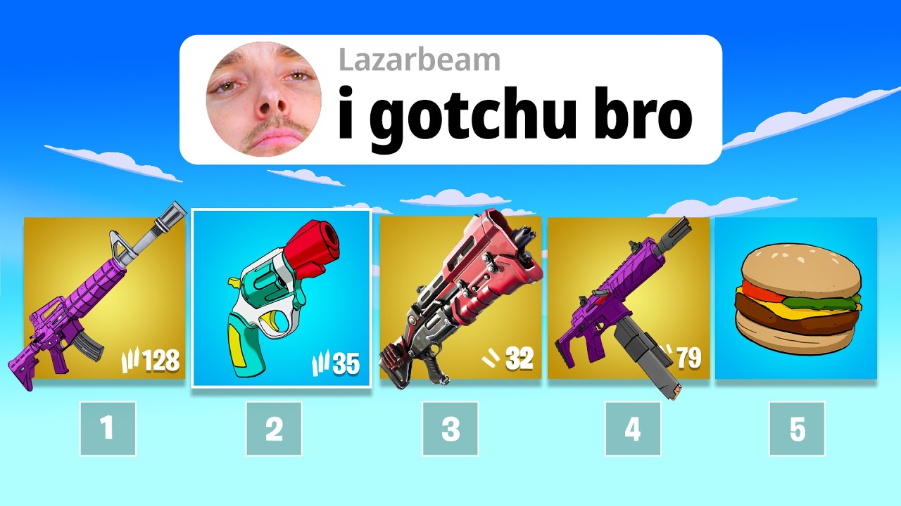 YOUTUBERS Control My Fortnite Loadout