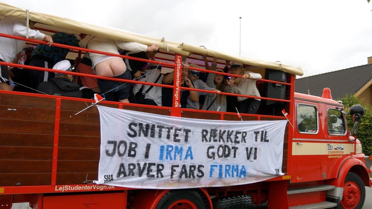 Studenterkørsel, 3.f Handelsgymnasium, Risskov, 2019
