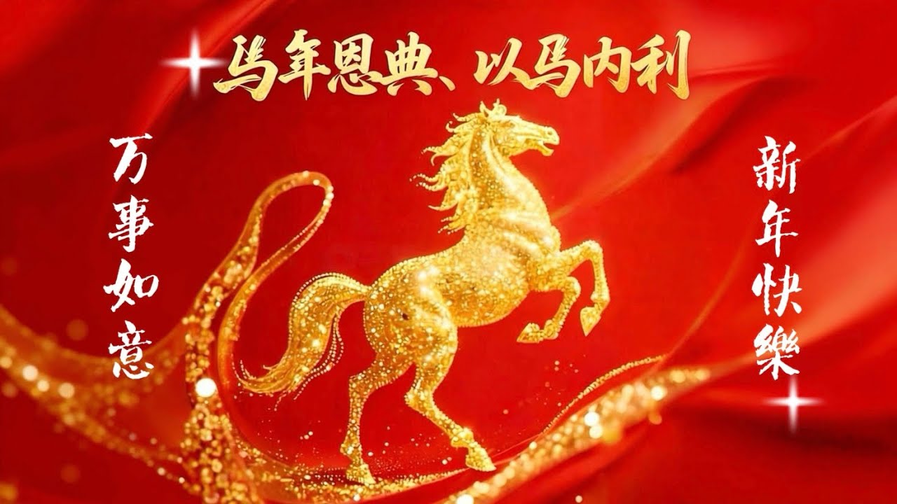 ✝️《馬年恩典 以馬內利》祝大家新年快樂！新的一年恩典滿溢！每一天都有平安、喜樂！