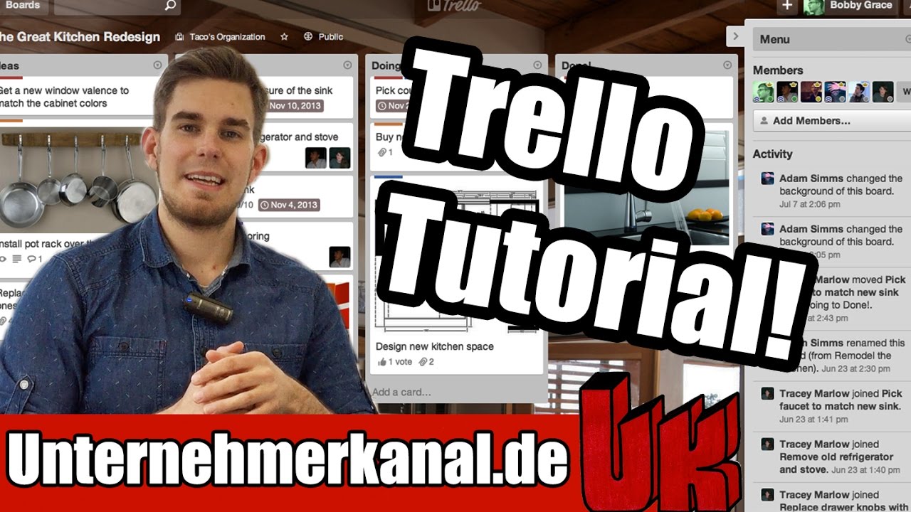 Trello-Tutorial: Projekte organisieren mit Trello als Projekt Management Tool (Tutorial auf Deutsch)