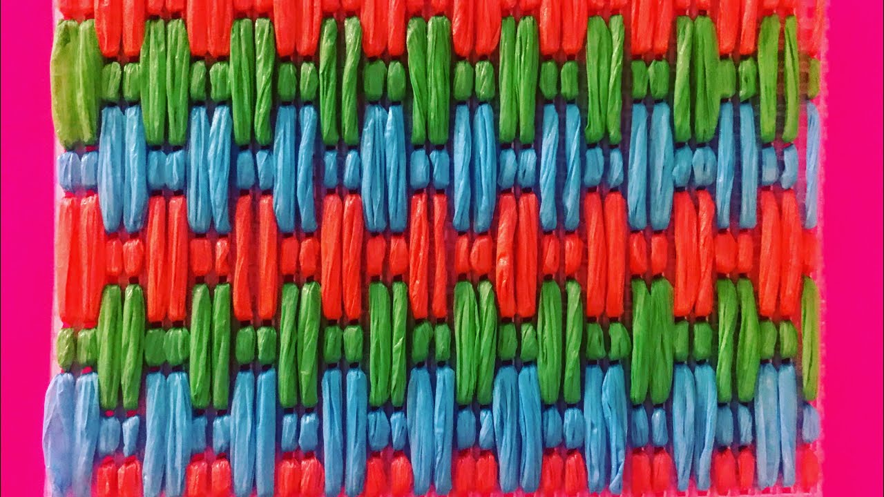 Como HACER un TEJIDO de RAFIA || RAFIA MANUALIDADES