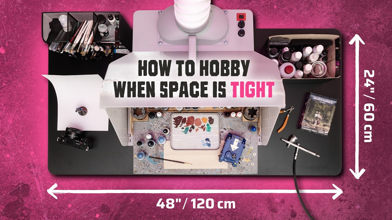 How to MAXIMISE your small hobby workspace (room tour & storage hacks)