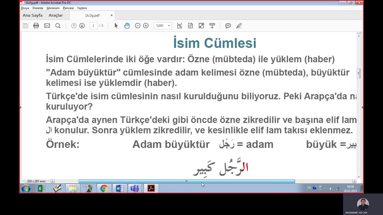 whatsarapp 1.  hafta  konu anlatımı -İsim cümlesi, sıfat tamlaması, Mübteda-Haber, sıfat mevsuf