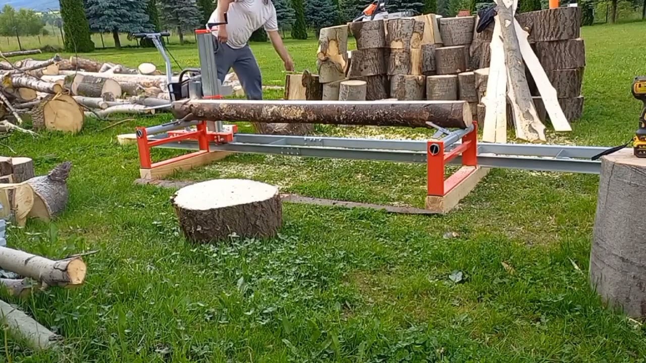 Portamill Holzmann MABAS2 first run #portamill #Holzmann #MOBAS2 #g660 #holzfforma #milling #sawmill