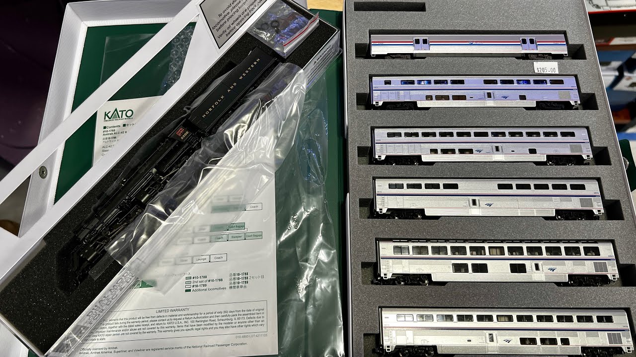 Layout #2, Video #21, Unboxing the Broadway Limited Norfolk & Western Y6b