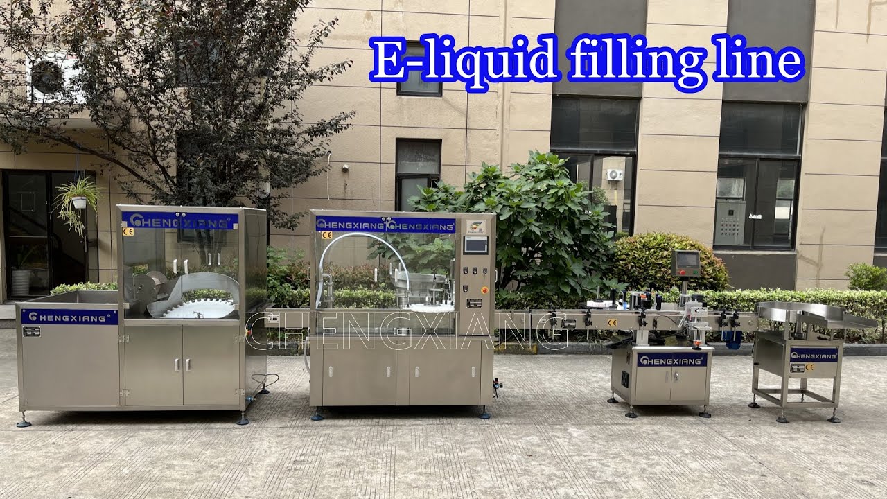 10ml e-liquid filling capping labeling machine #fillingline  #eliquidfillingmachine #chubbygorilla