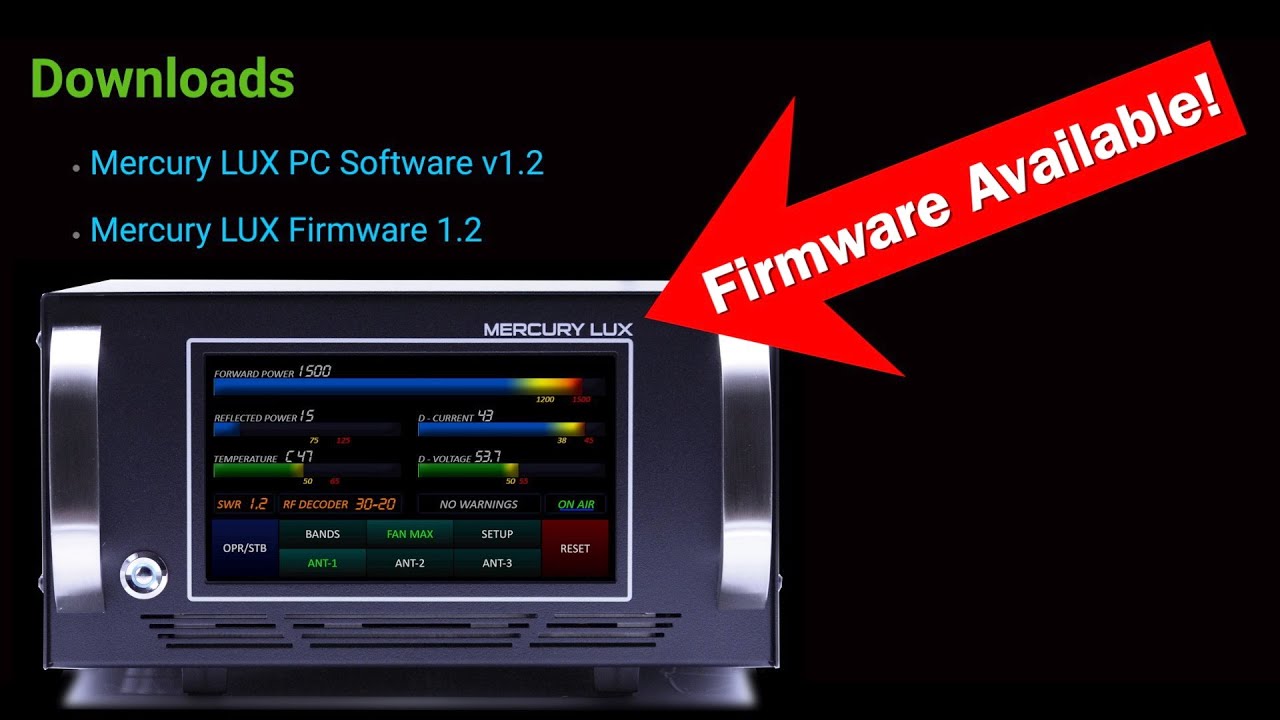 Mercury Lux Firmware and Remote PC Update! | How to install Firmware | Update Lux Remote PC v1.2