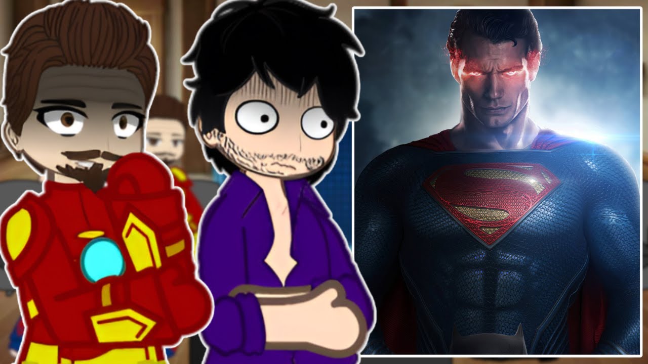 Avengers React to Superman || Henry Cavill - Gacha react