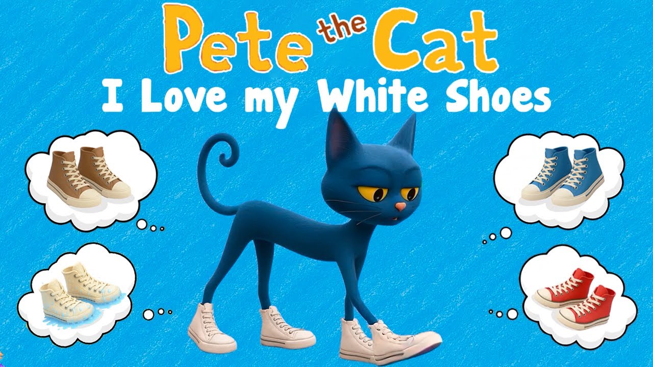 Pete The Cat I Love My White Shoes Collection | Pete The Cat Read Aloud English Story Book!! 3Hours+