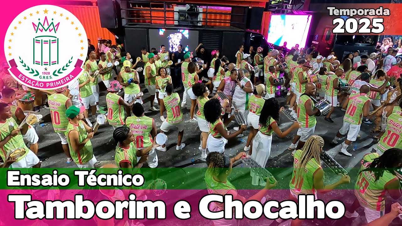 Mangueira 2025 | Tamborim e Chocalho - Ensaio Técnico |  Samba ao vivo #ET25