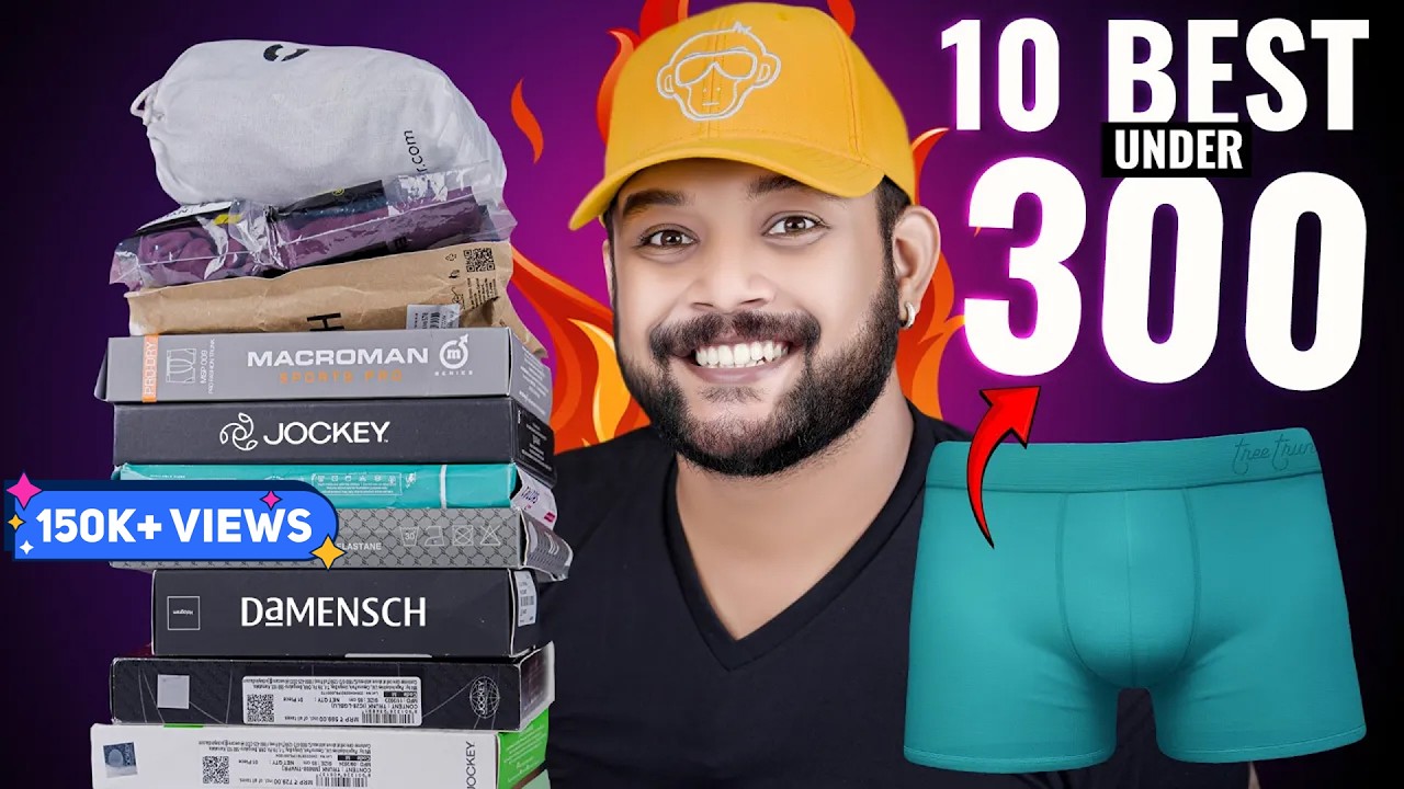 10 Best Underwear/Trunk Under ₹300 For Men 🔥 Jockey, XYXX, DAMENSCH Underwear Haul 2025 | ONE CHANCE