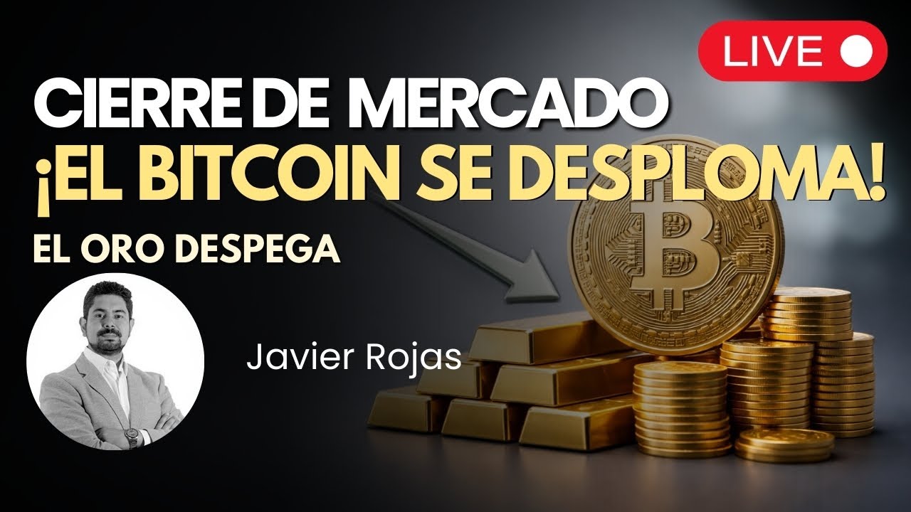 ¡El Bitcoin se desploma y el ORO despega!🔴 Cierre del Mercado EN VIVO | Market Close en Español