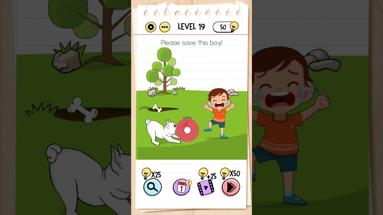 Please save this boy! Brain Test Level 19