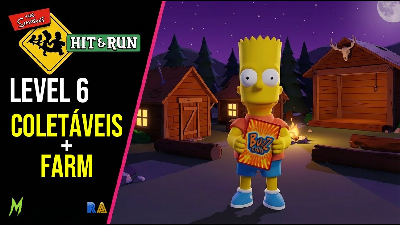 Simpsons Hit & Run - TODOS os Coletáveis - Level 6 (Bart)
