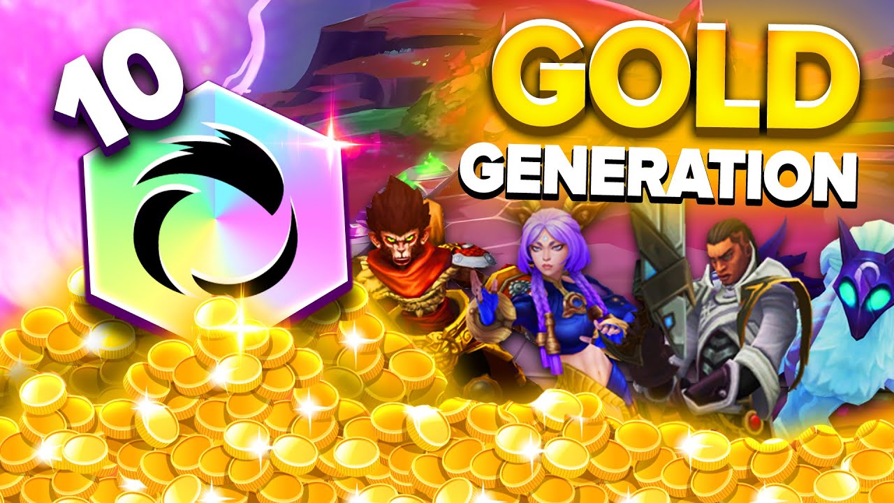 10 IONIA PRISMATIC AUGMENT + INFINITE GOLD GENERATION - Teamfight Tactics
