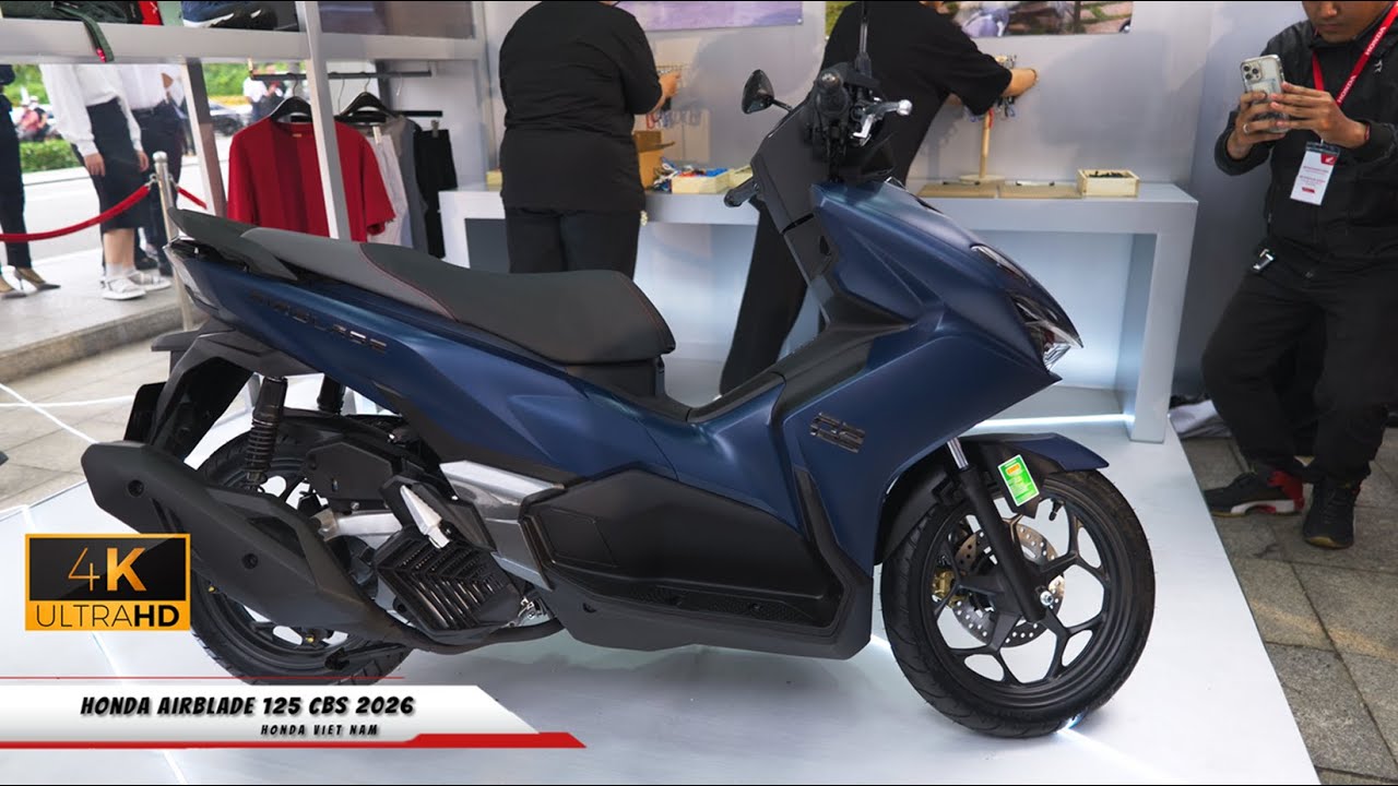 Honda AirBlade 125 CBS 2026 - Xanh Nh&aacute;m - Walkaround