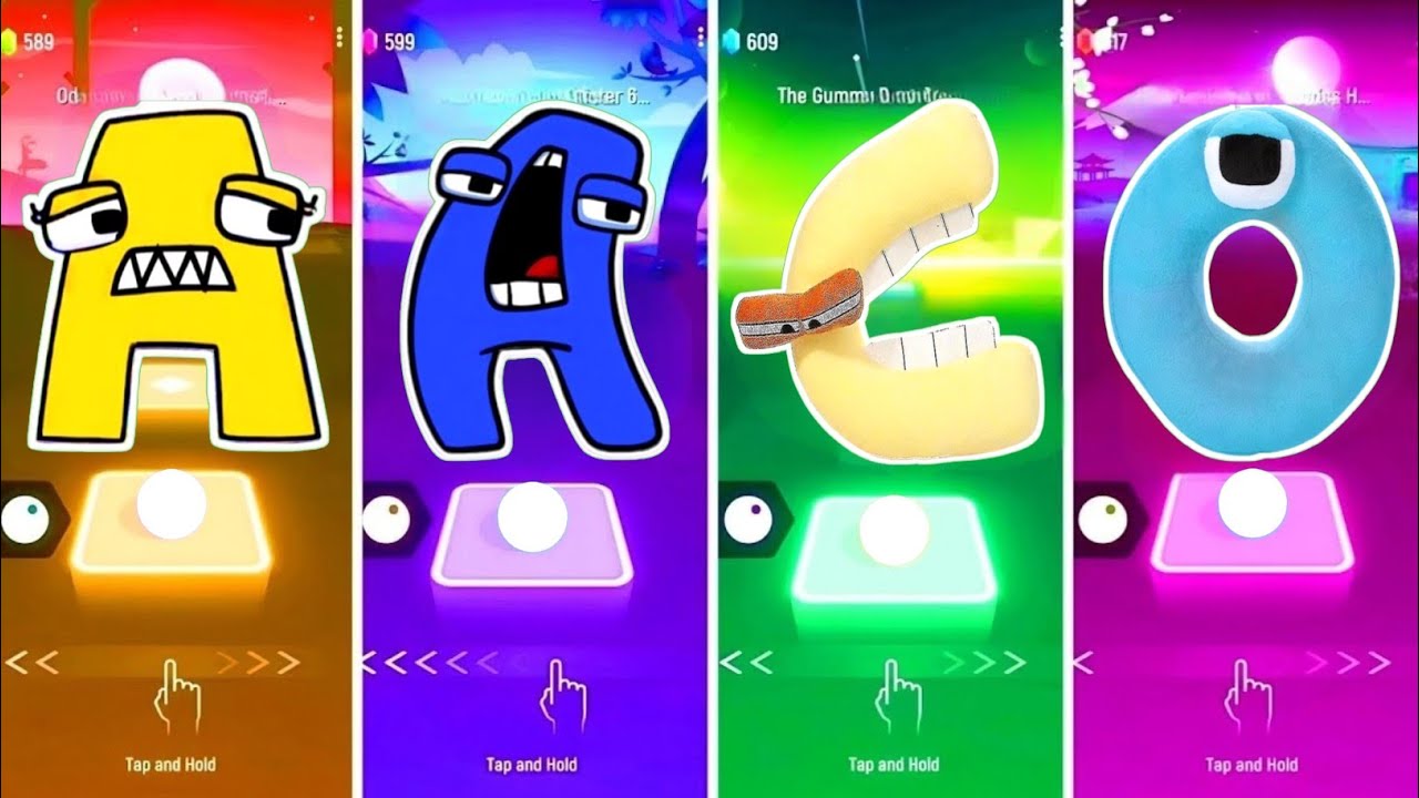 Alphabet Lore Yellow - A 🆚 New Blue - A 🆚 Alphabet Lore Soft - C 🆚 O. 🎶 Who Is Best?🎵 Tell We? 😍