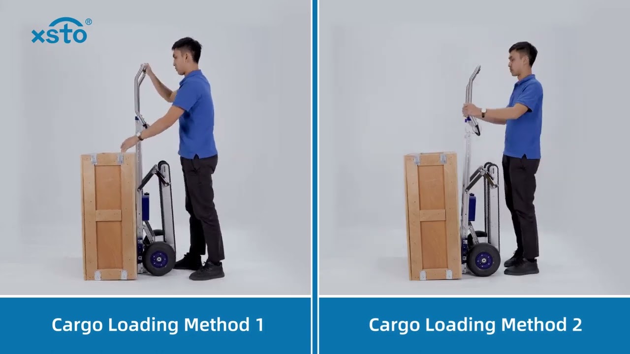 XSTO CT150PA Electric Stair Climbing Hand Truck With Crawler Treads Training Tutorial