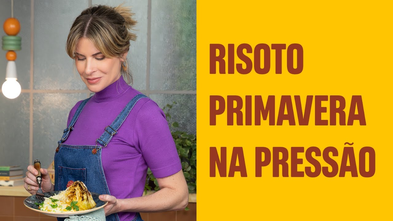 Risoto primavera na pressão