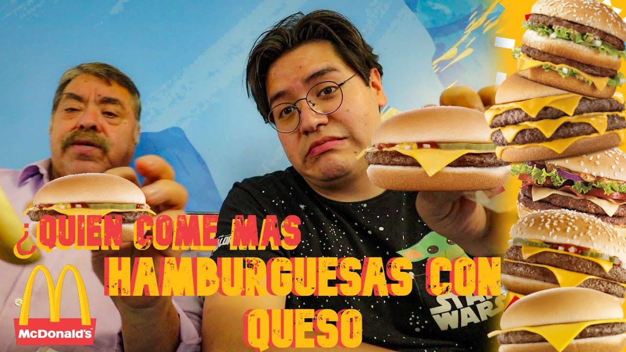 ¿Quién come MAS HAMBURGUESAS CON QUESO de McDonald's? FT. @DonAlvaro