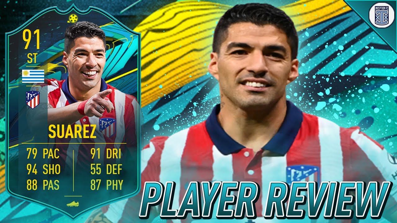 91 MOMENTS SUAREZ PLAYER REVIEW! - GAMEPLAY OBJECTIVE CARD! - FIFA 21 ULTIMATE TEAM