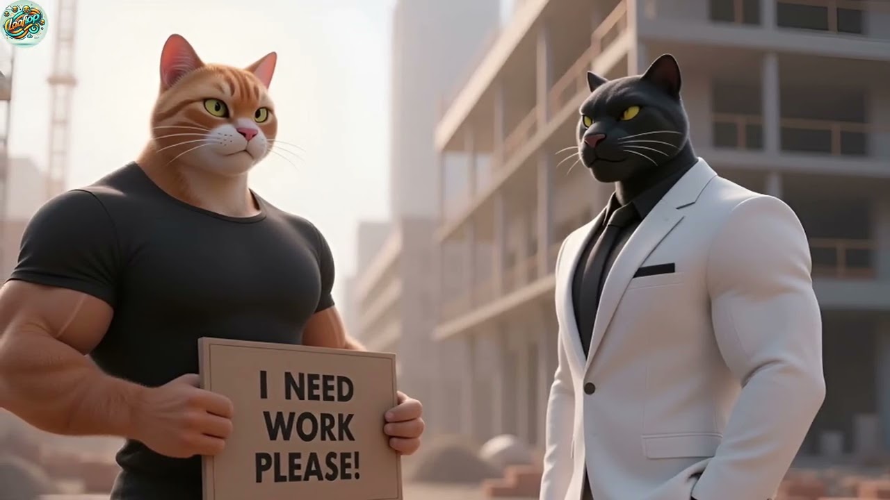 The White Cat&rsquo;s Surprise! 🐱👶👶 Two Cute Kittens Are Born! cute animal video @aneasm.r