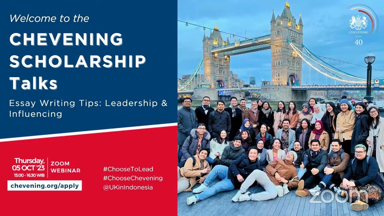 CHEVENING SCHOLARSHIP TALKS: Essay Writing on Leadership & Influencing #ChooseToLead