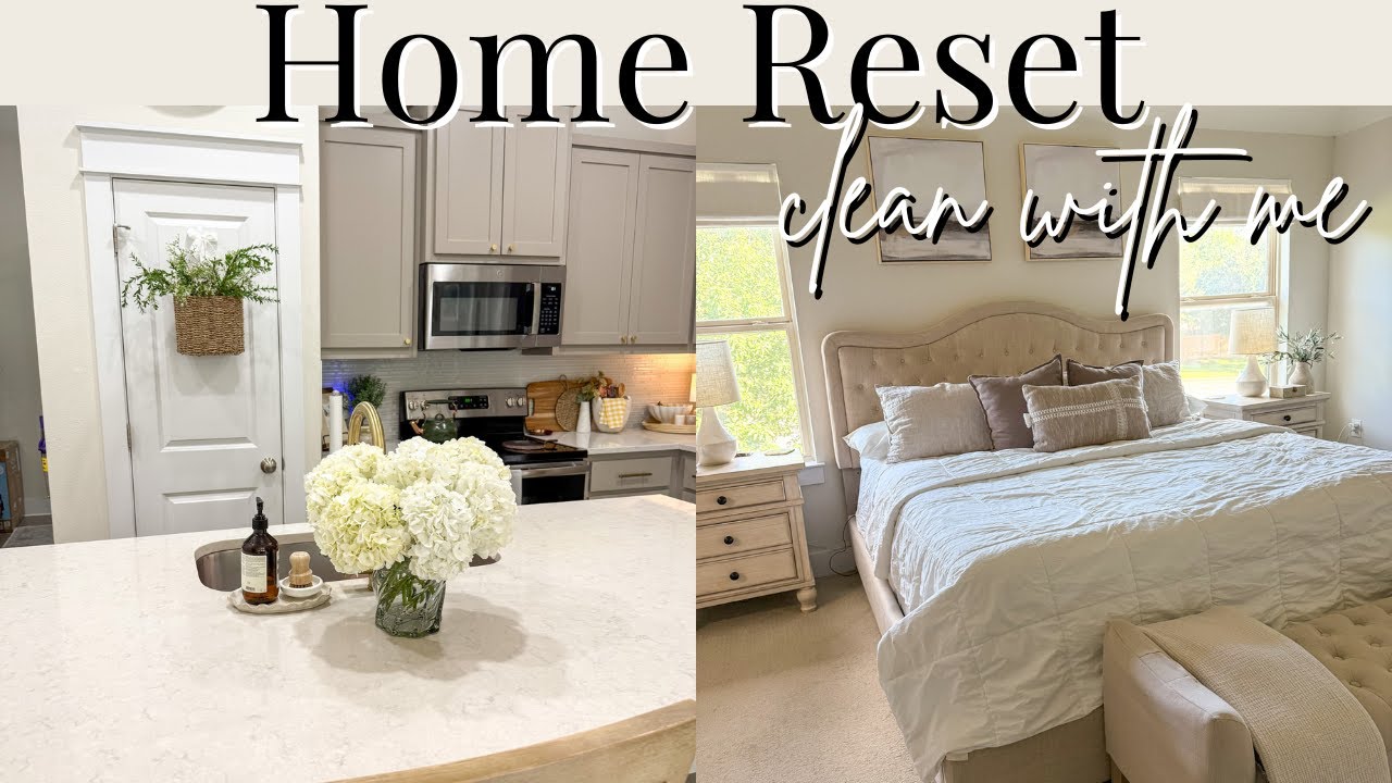 HOME RESET 2025 | Clean with me | Kitchen Clean with me | Reset your home with me | Grocery Haul