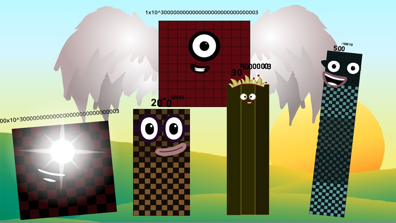 Looking For Numberblocks band Retrillion  (1yo to 10decyo  & 100centyo - 1xonillion ) But Normal !!