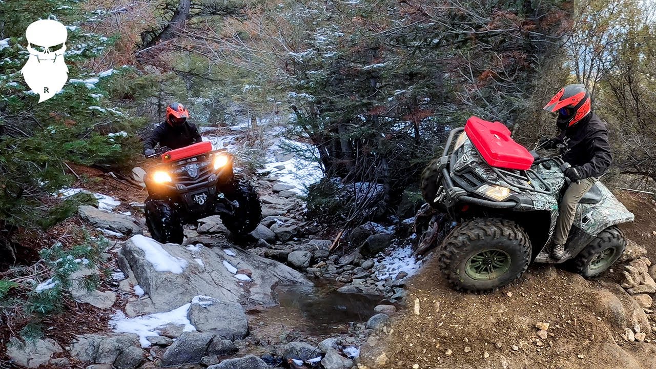 Idaho Backcountry - Winter ATV ride to an old ghost town