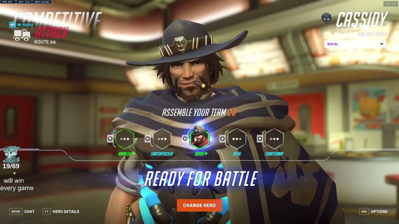 18K DMG! IDDQD CASSIDY + SOLDEIR 76 GAMEPLAY OVERWATCH 2 SEASON 9
